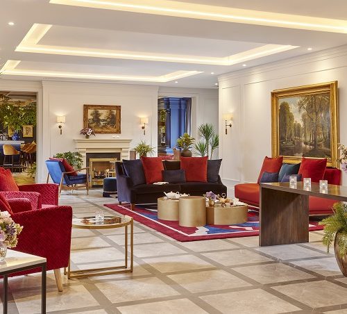 The Davenport Hotel lobby area